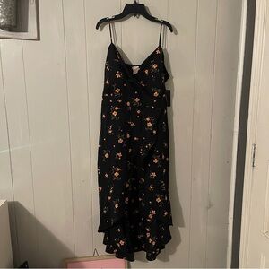 Floral Black Dress No Boundaries size XXL